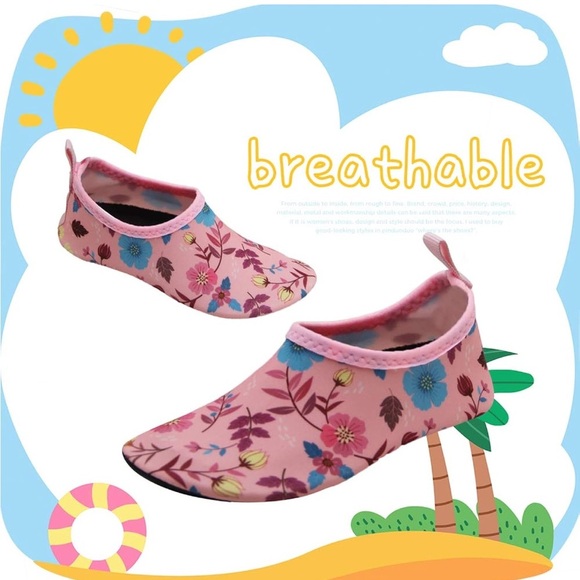 NWT Floral Pink Water Shoes size 6-12 months - Picture 6 of 10
